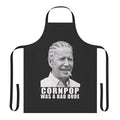Joe Biden apron featuring the "Cornpop Was a Bad Dude" quote