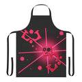 Corrupted Cube Apron featuring a pink cube design, inspired by the video game Just Shapes & Beats