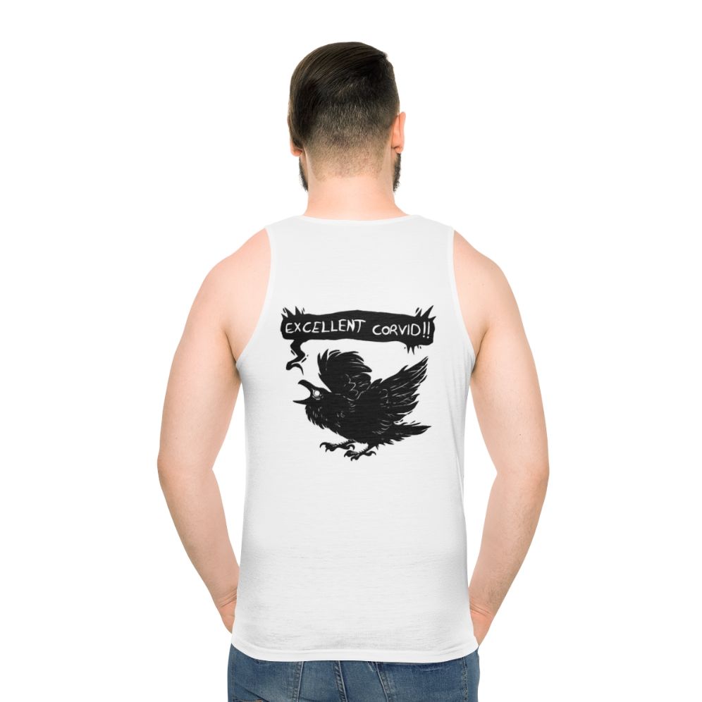 Corvid graphic tank top