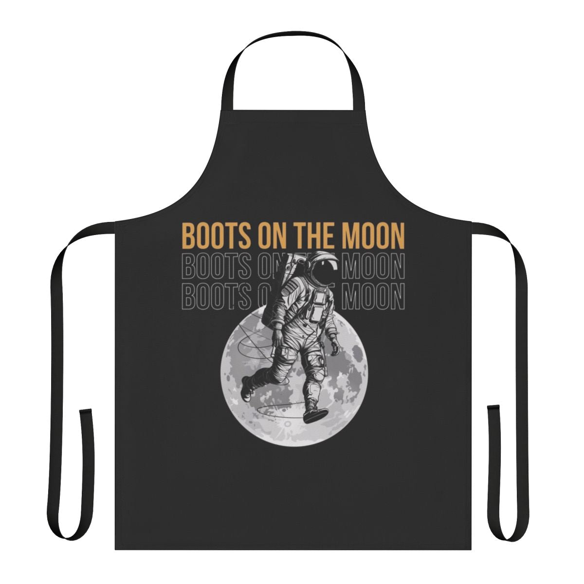 Cosmic Adventure Apron with space force, astronaut, and moon design