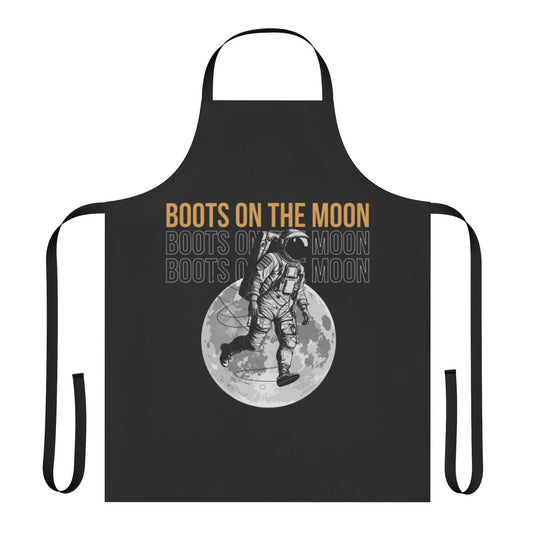 Cosmic Adventure Apron with space force, astronaut, and moon design