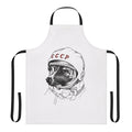 Apron featuring a colorful space traveler dog design