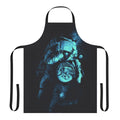 Cosmic-themed apron featuring planets, stars, and astronauts