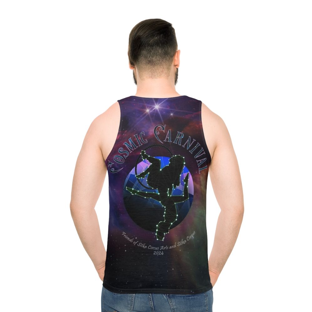 Cosmic Carnival 2024 Unisex Tank Top with Stars and Constellations