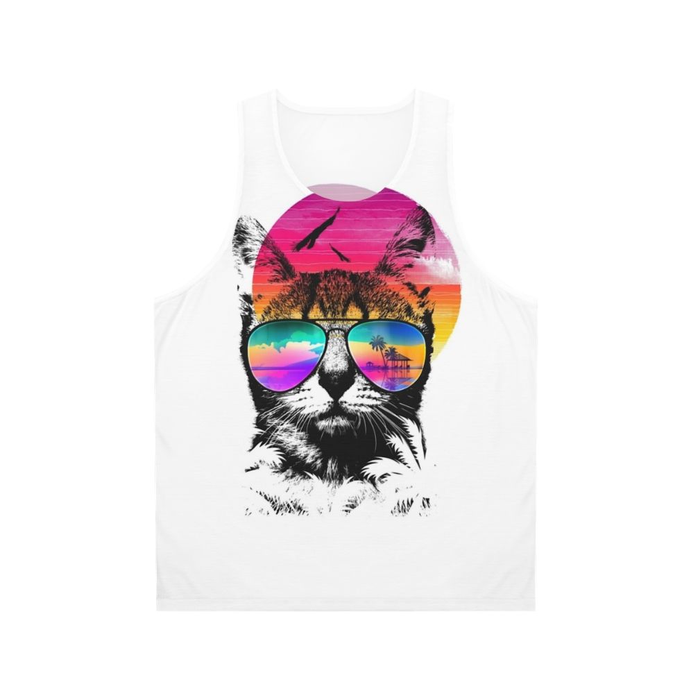 Cosmic Cat Unisex Summer Tank Top