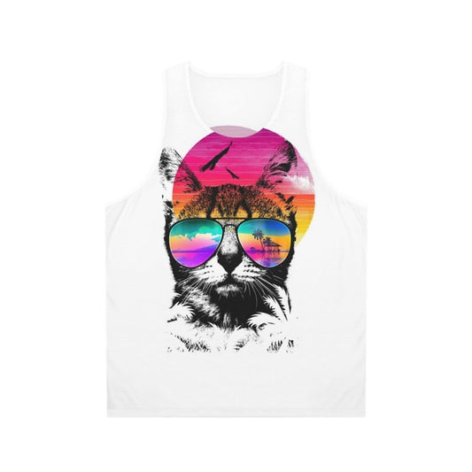 Cosmic Cat Unisex Summer Tank Top