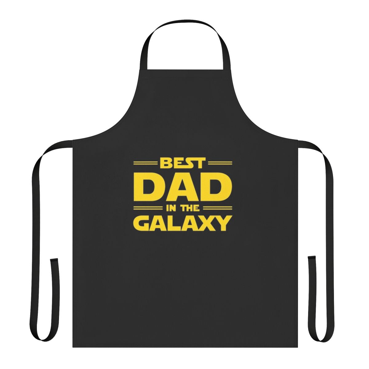 Best Dad In The Galaxy Apron featuring a space and star wars theme
