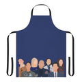 Stylish space-themed apron with "Cosmic Crew" design