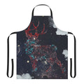 Celestial deer apron with a vibrant galaxy-inspired design