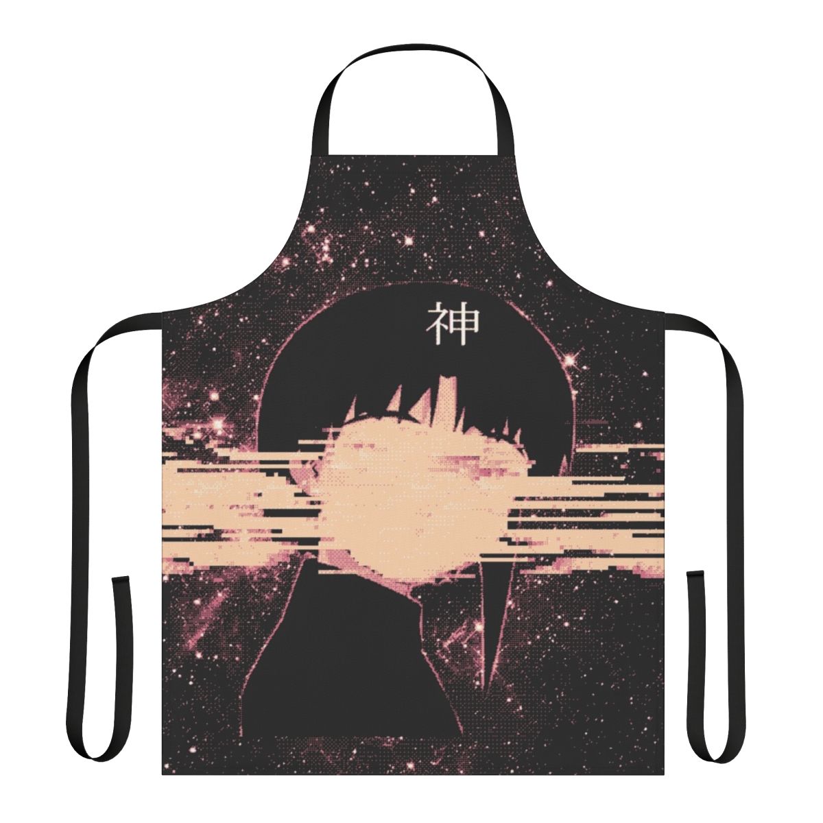 Cosmic digital abstract pattern apron