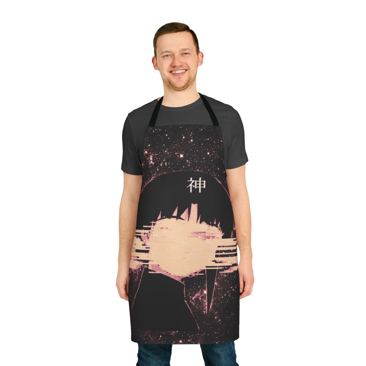 Cosmic digital abstract pattern apron