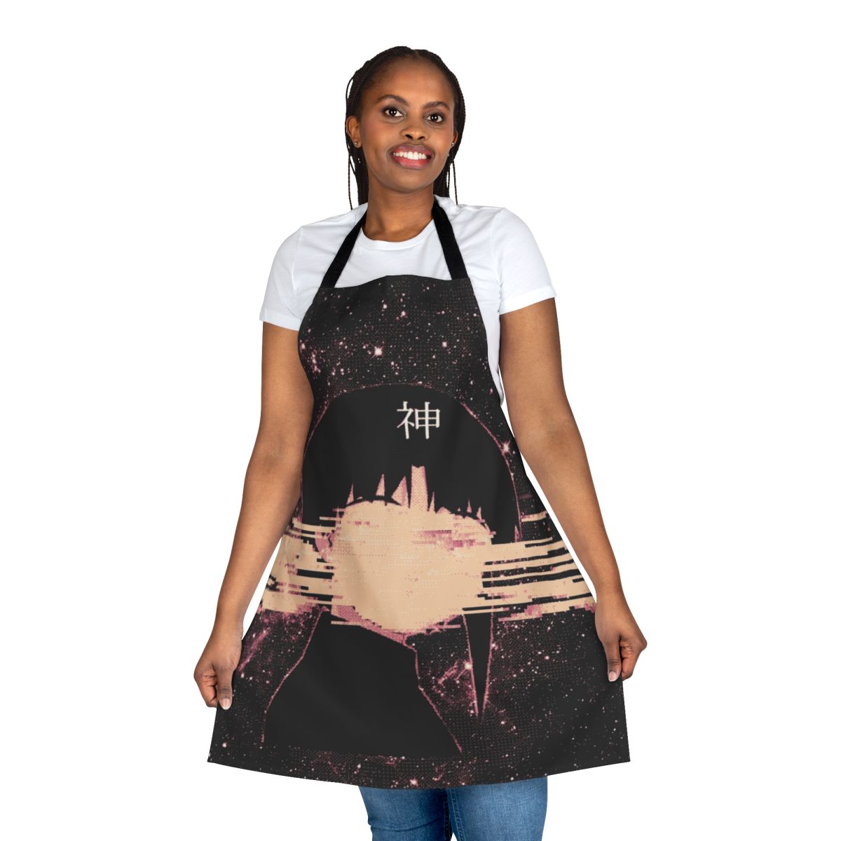 Cosmic digital abstract pattern apron