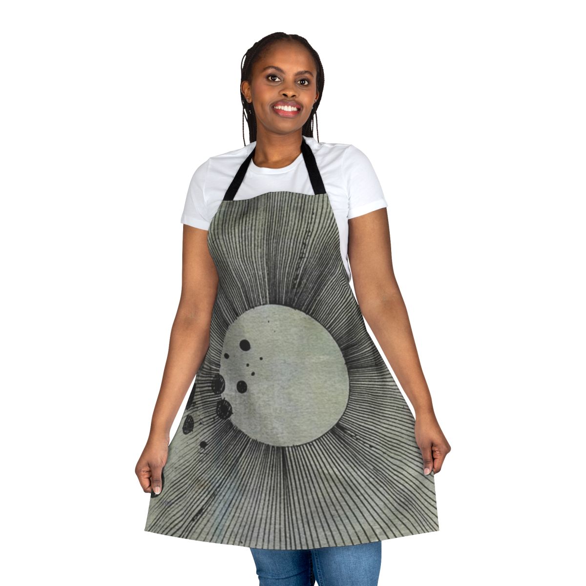 Apron featuring the album art for Flying Lotus' 'Cosmogramma' electronic music album