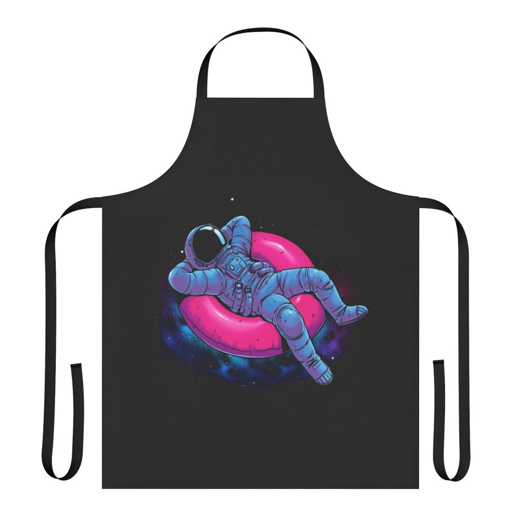 Floating dream apron featuring an astronaut in a starry, cosmic setting