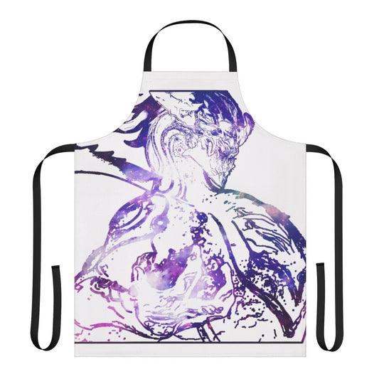 Vibrant galaxy-themed apron inspired by the League of Legends champion Aurelion Sol