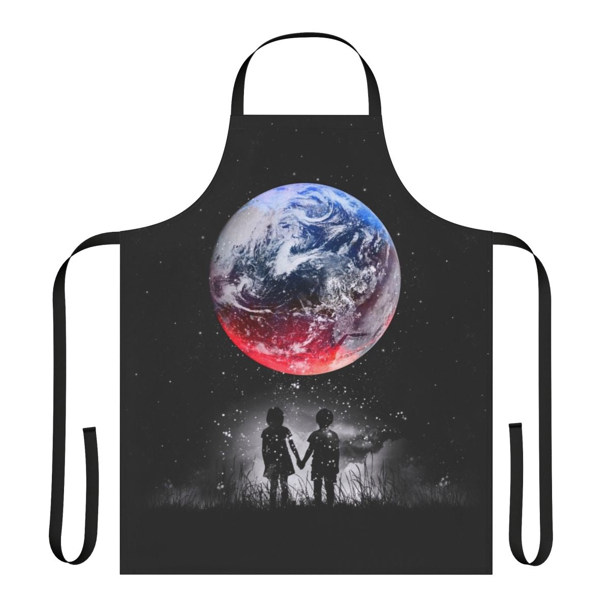 Apron featuring a vibrant galaxy and cosmic design