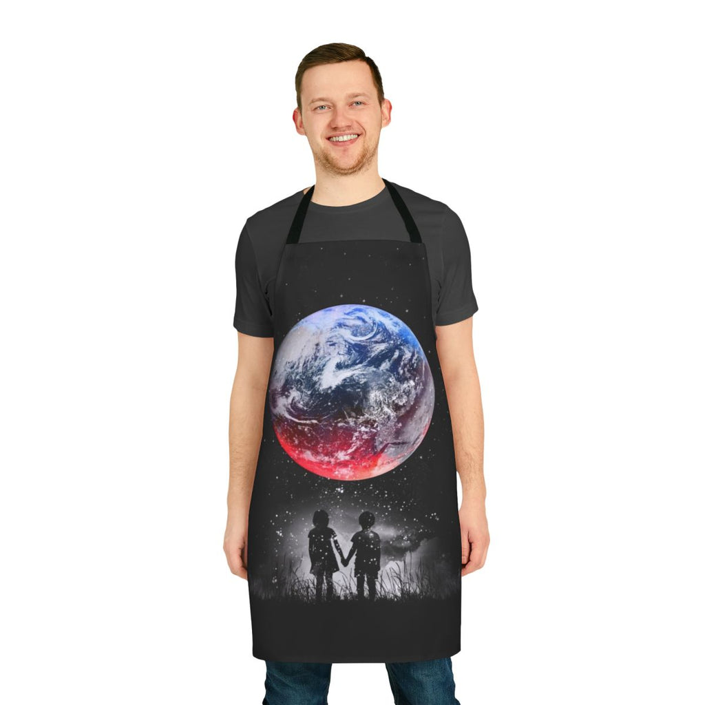 Apron featuring a vibrant galaxy and cosmic design