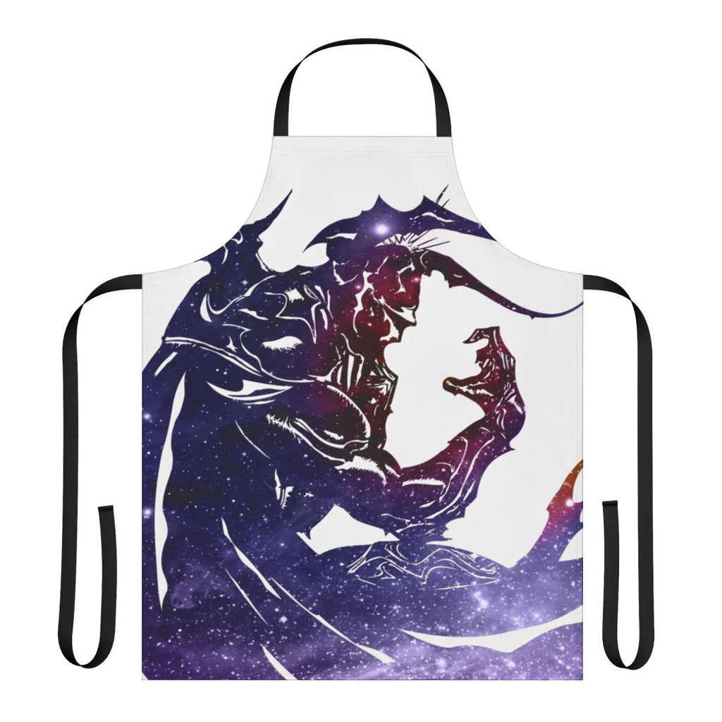 Cosmic galaxy-themed apron with Final Fantasy-inspired design