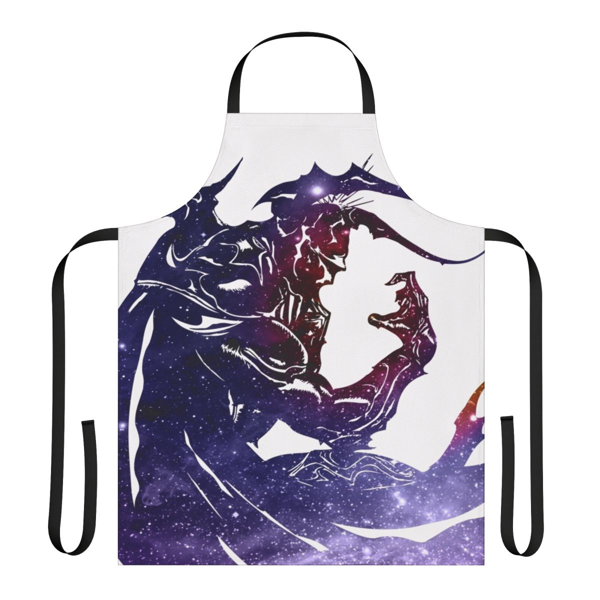 Cosmic galaxy-themed apron with Final Fantasy-inspired design