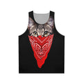 Cosmic Gangster Cat Unisex Tank Top
