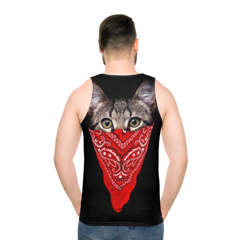 Cosmic Gangster Cat Unisex Tank Top