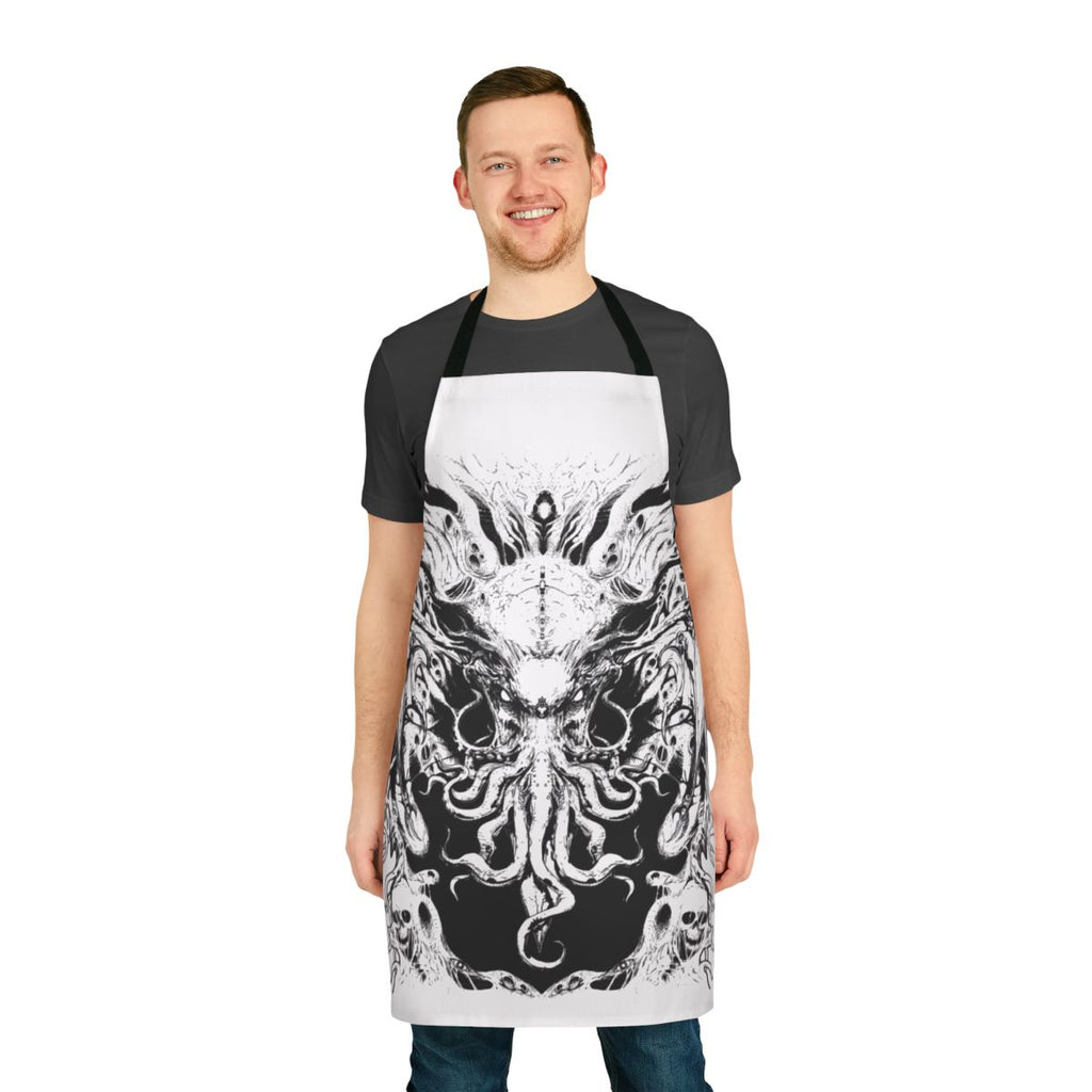 Cthulhu apron featuring the iconic elder god from Lovecraft's cosmic horror mythos