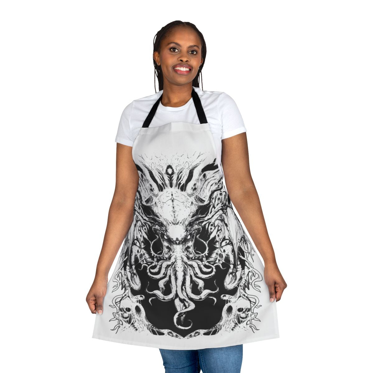 Cthulhu apron featuring the iconic elder god from Lovecraft's cosmic horror mythos