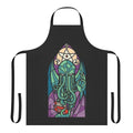 Cthulhu-inspired apron with stained glass cosmic horror design