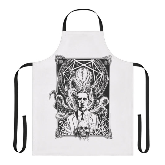 Apron featuring the iconic Cthulhu creature from the writings of renowned horror author H.P. Lovecraft