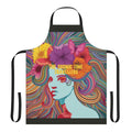 Cosmic-inspired space themed apron with a galaxy design