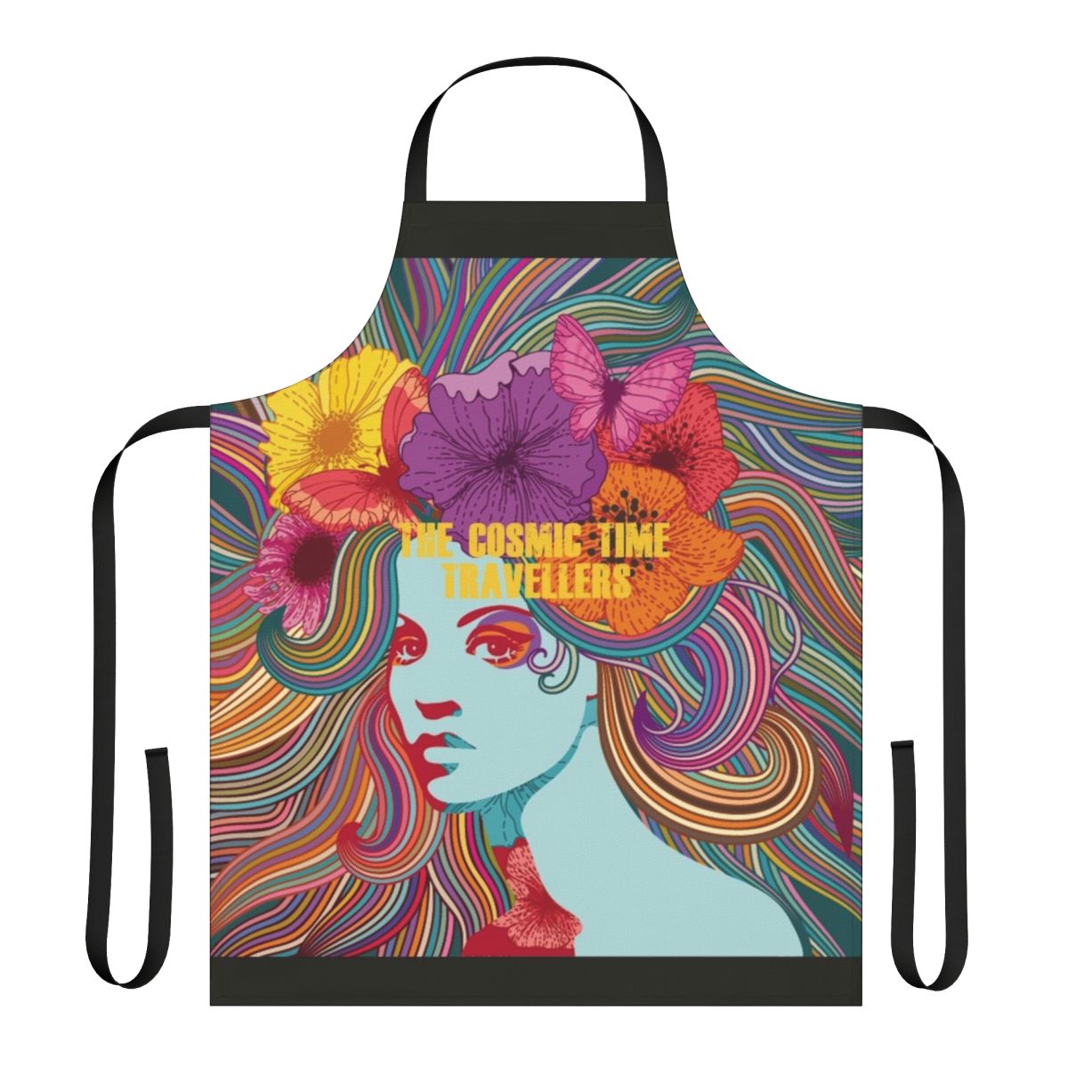 Cosmic-inspired space themed apron with a galaxy design