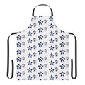Apron featuring a galaxy-inspired design with the iconic KISS band logo and The Starchild character.