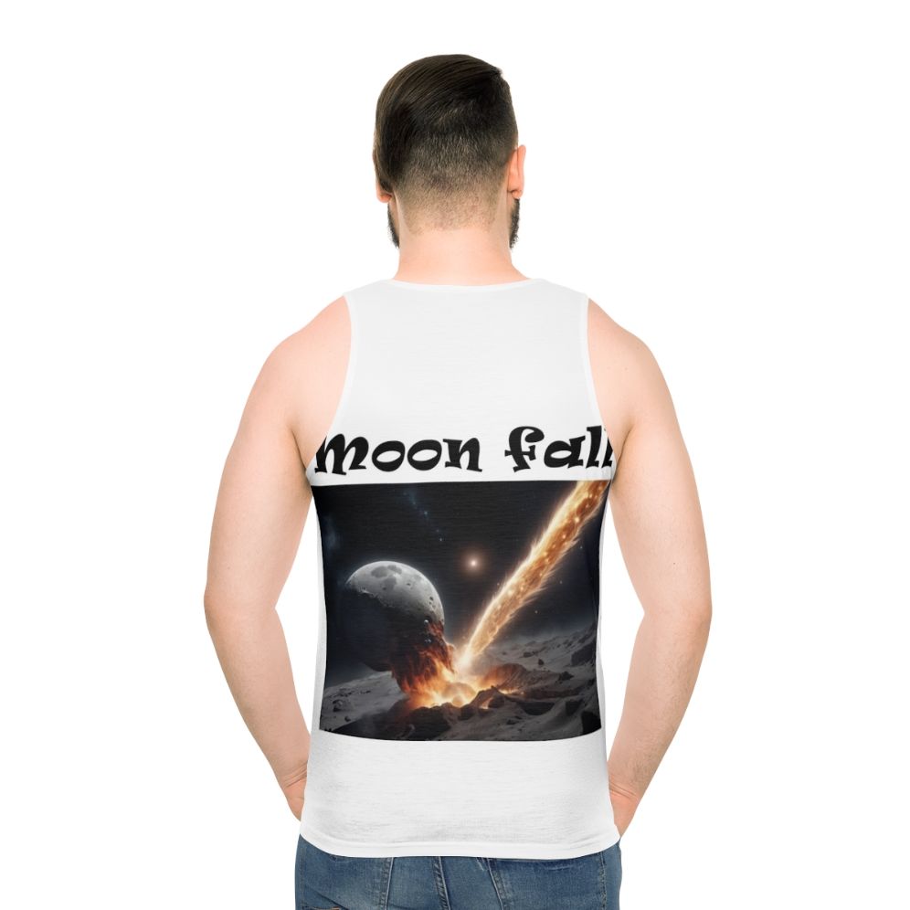 Unisex tank top with moon graphic