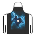 Moonshine-themed apron with a galaxy, star, and planet design