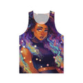 Nebula unisex tank top with cosmic galaxy design
