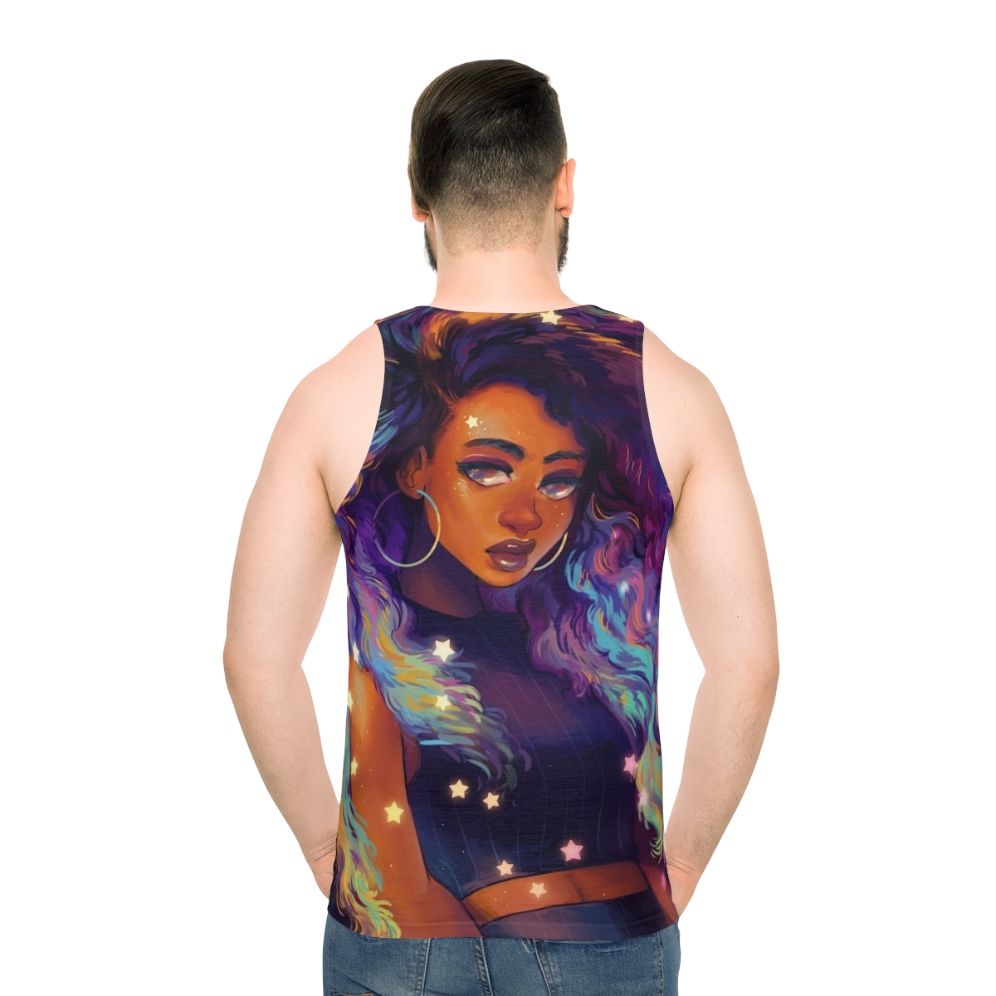 Nebula unisex tank top with cosmic galaxy design
