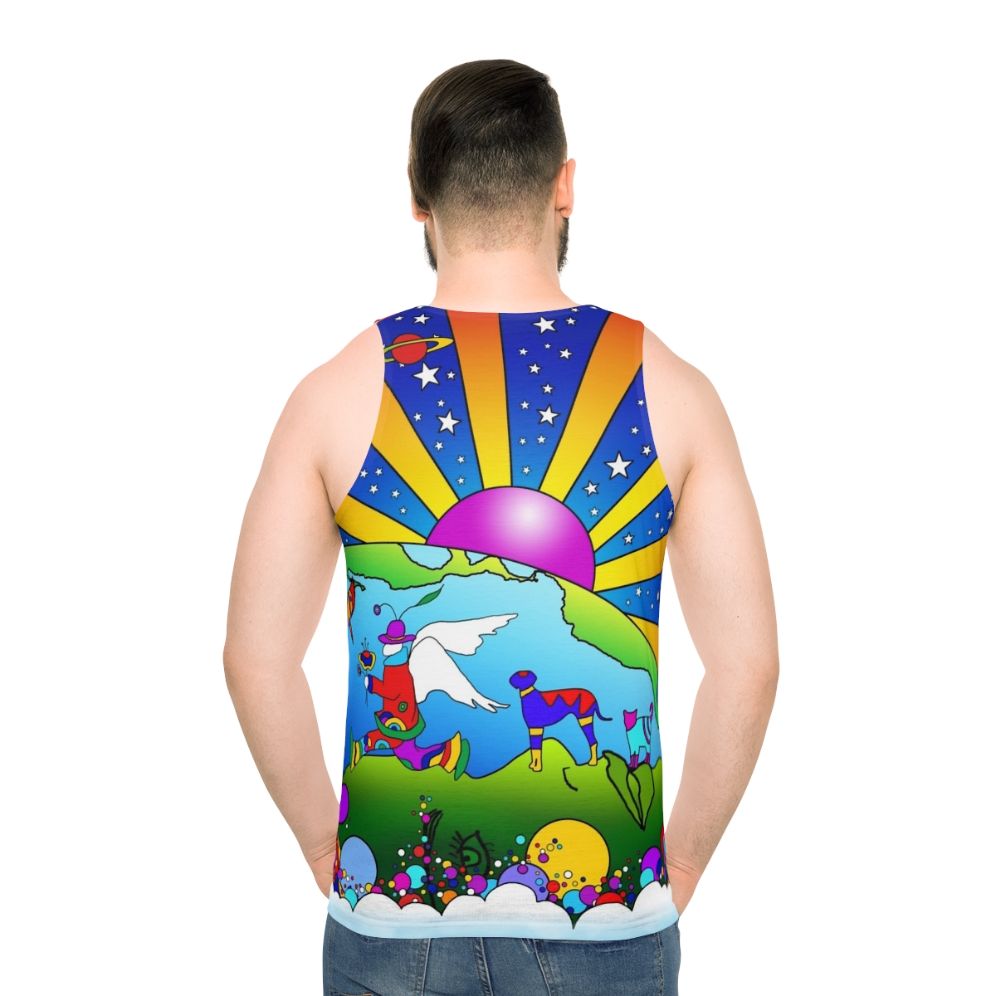 Cosmic Pet World Unisex Psychedelic Art Tank Top
