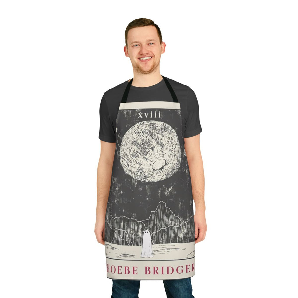 Planets-themed apron featuring artwork inspired by indie artist Phoebe Bridgers