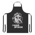 Mandalorian-inspired apron with space, alien, and bounty hunter imagery
