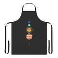 Apron featuring a minimalist design of the solar system planets and celestial objects