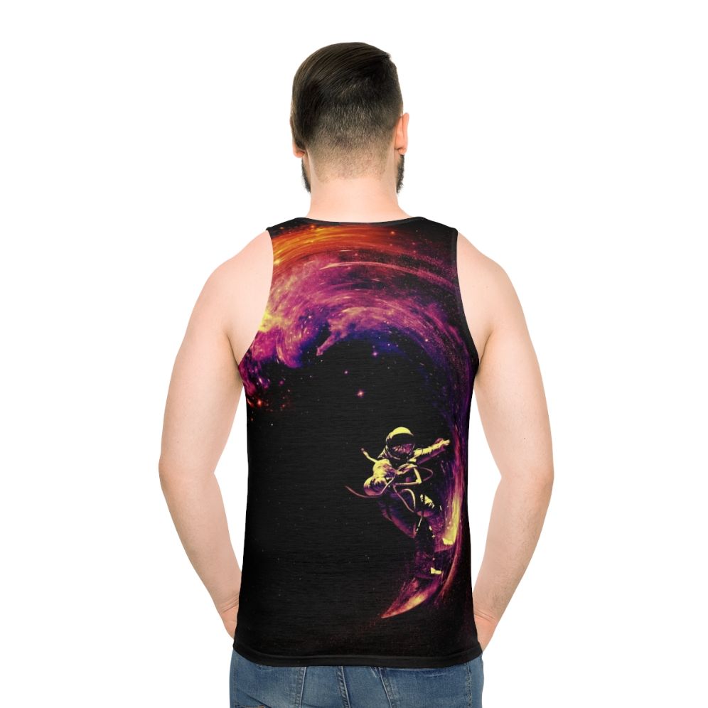 Cosmic surfing unisex galaxy tank top