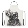 Transposed apron design featuring astronaut, galaxies, and cosmic elements
