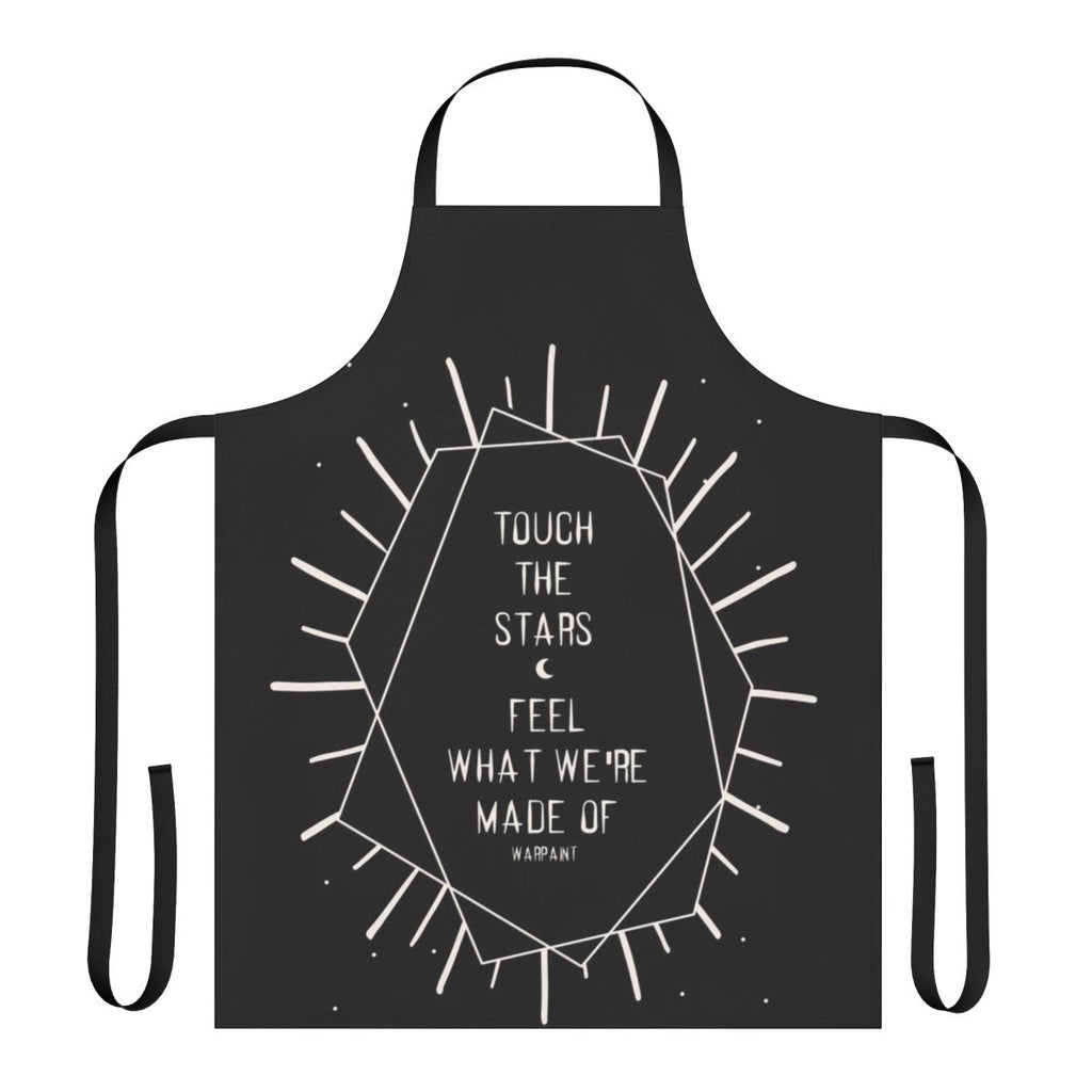 Apron featuring cosmic typography and space-themed designs