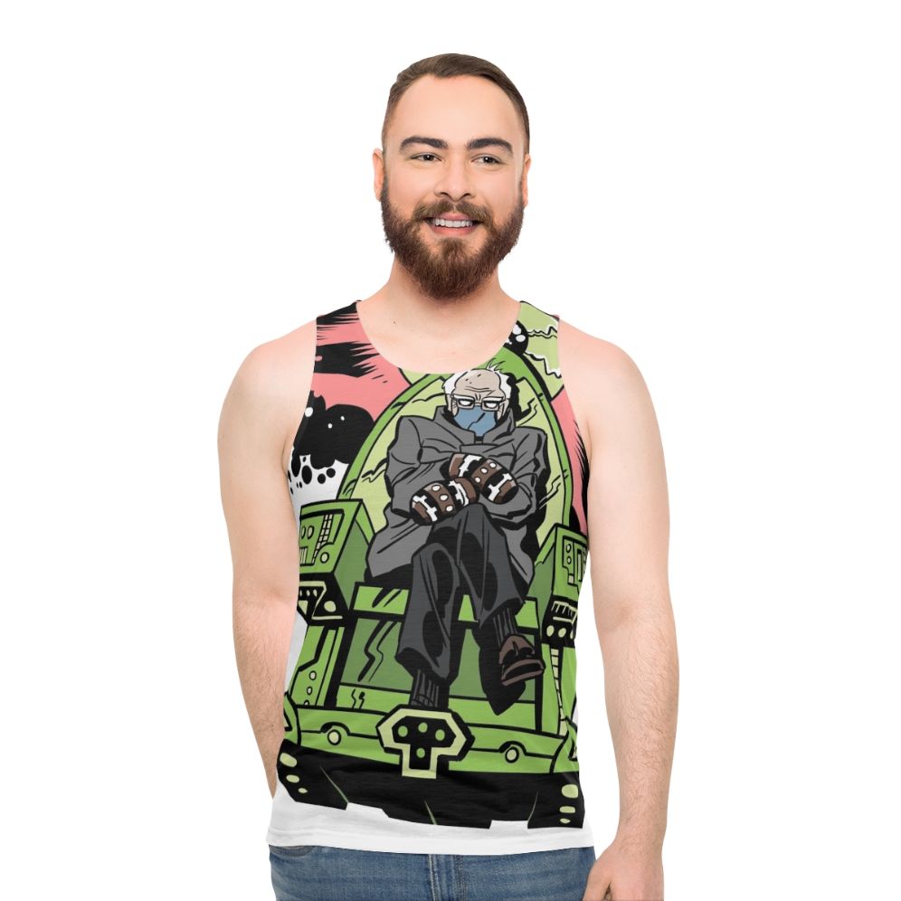 Cosmic Unisex Tank Top with Spiritual Design