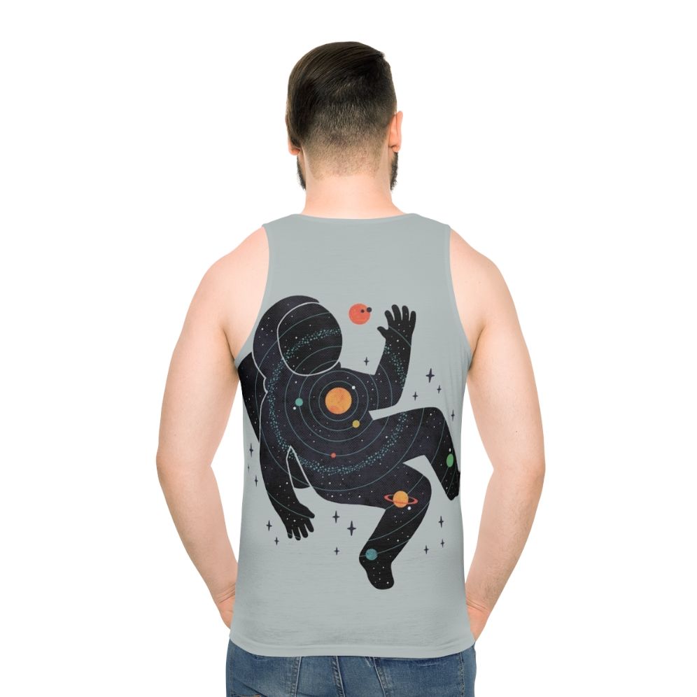 Unisex tank top with minimalist space design
