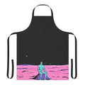 Apron featuring a cosmic-themed illustration of Dr. Manhattan from the Watchmen comic and movie