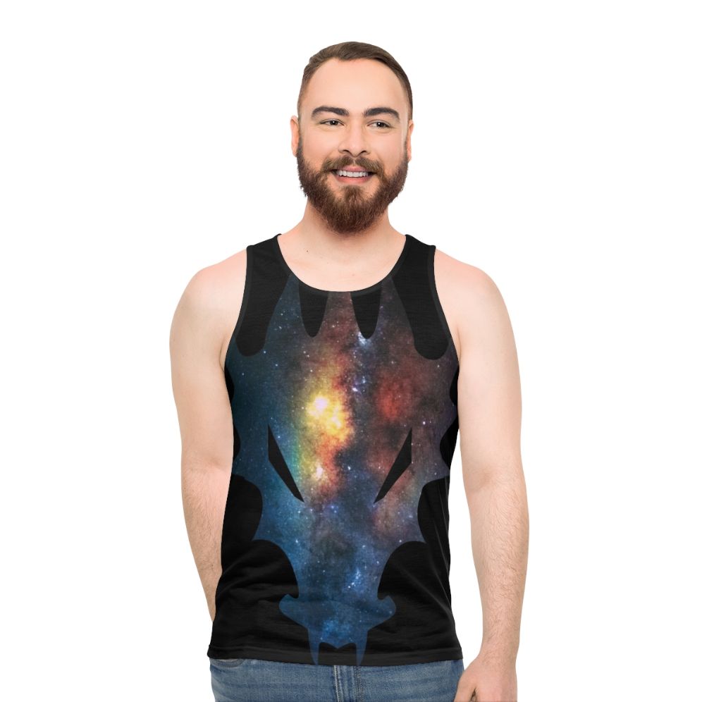 Cosmic Watercolor Legendary Animals Dragon Unisex Tank Top
