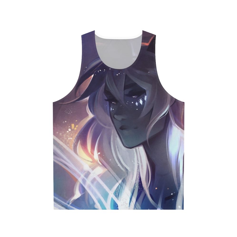 Unisex tank top with cosmic and galaxy graphic design