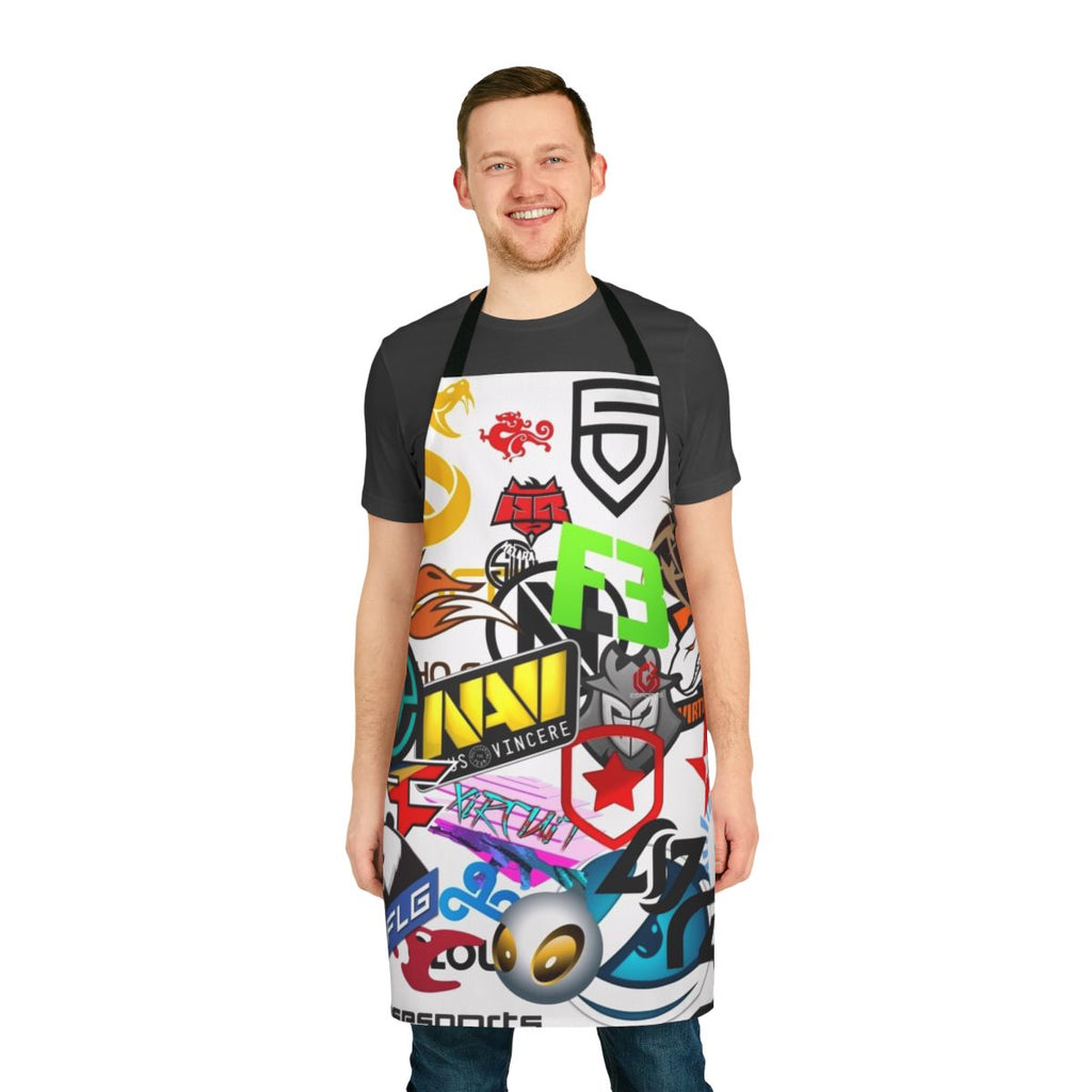Counter Strike inspired gaming apron with game-themed design