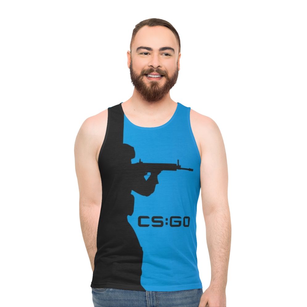 Counter Strike Silhouette Unisex Gaming Tank Top